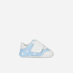 $345 DOLCE & GABBANA Nappa leather newborn sneakers with DG-logo EU 16 US 2